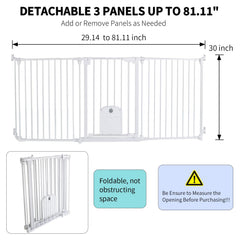 NexusSmash baby gate with cat door demonstrating convenient pet passage.