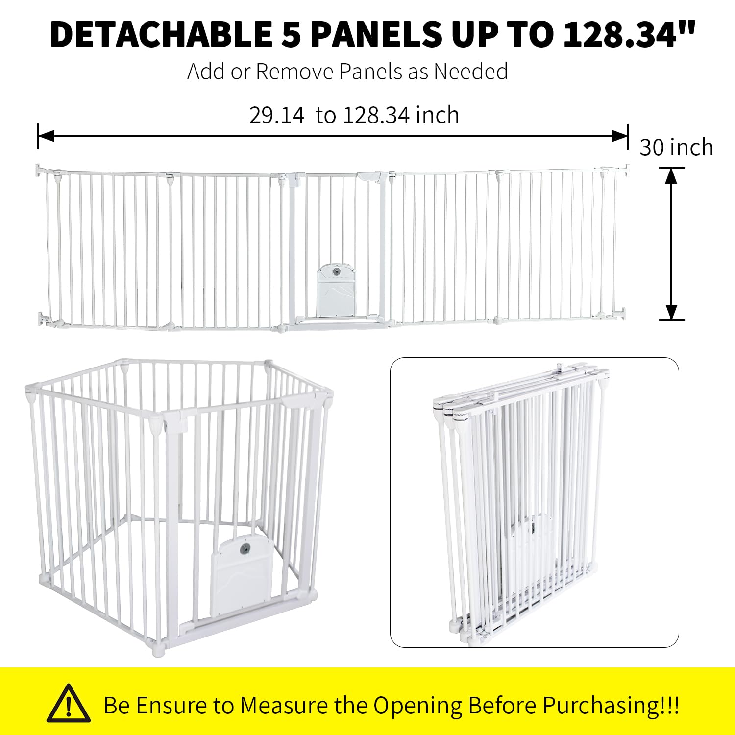 NexusSmash baby gate with cat door, convenient for pets and kids
