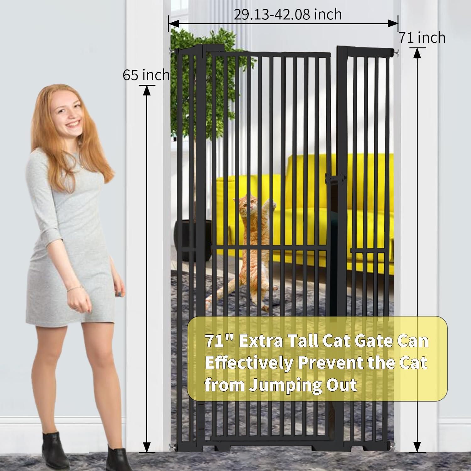 NexusSmash extra tall gate adjusted to fit a range of openings.