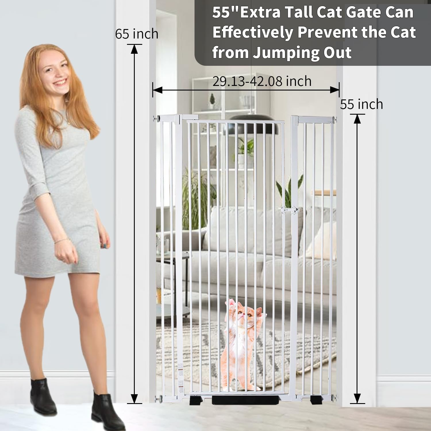 NexusSmash extra-wide gate with 29.92–43 inch adjustment fit for various doorways.