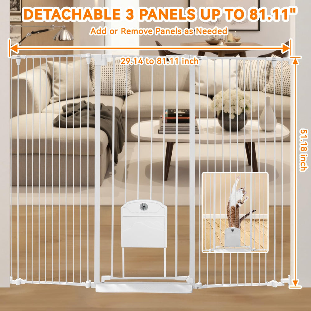 NexusSmash extra-wide pet gate shows versatility for wide openings and room zoning