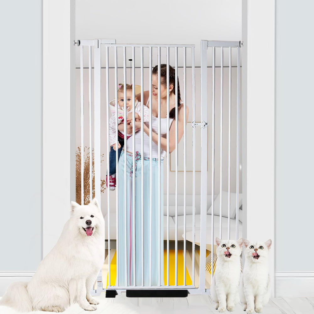 NexusSmash 55.1-inch gate shows tall containment to prevent jumping over for curious cats.