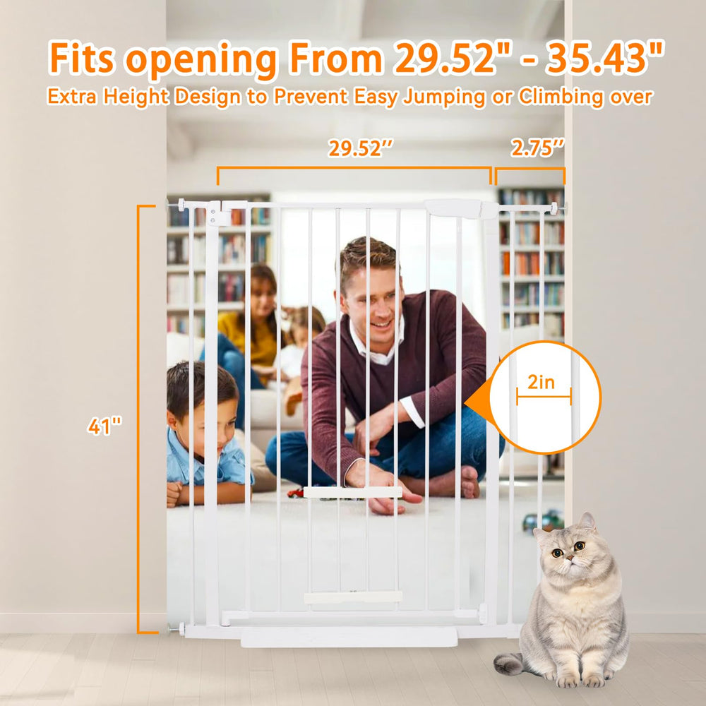 NexusSmash baby gate with cat door allows pets to pass while you control access.