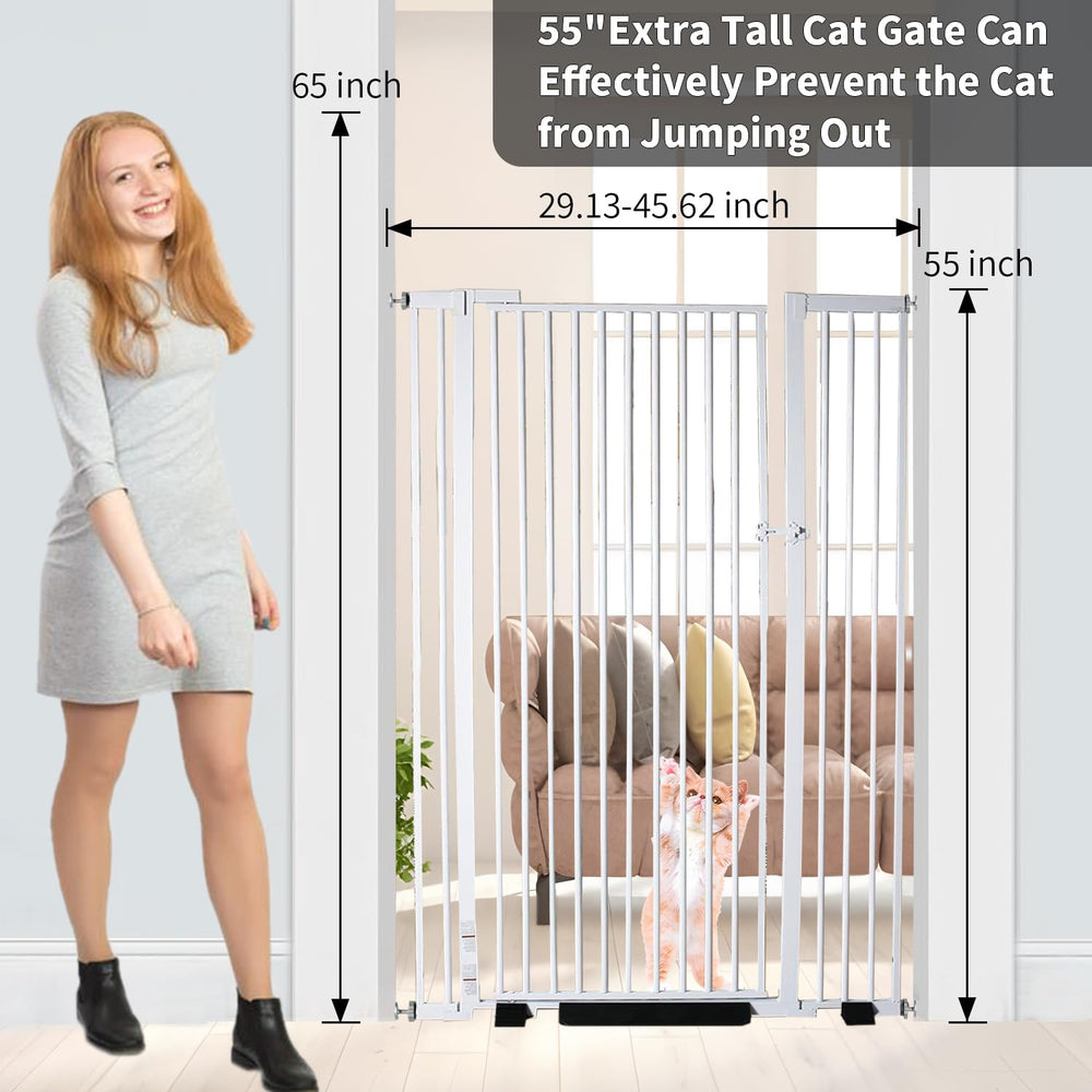 NexusSmash adjustable-width gate demonstrates flexible fit from 29.92 to 48.03 inches.