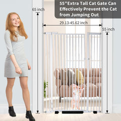 NexusSmash adjustable-width gate demonstrates flexible fit from 29.92 to 48.03 inches.