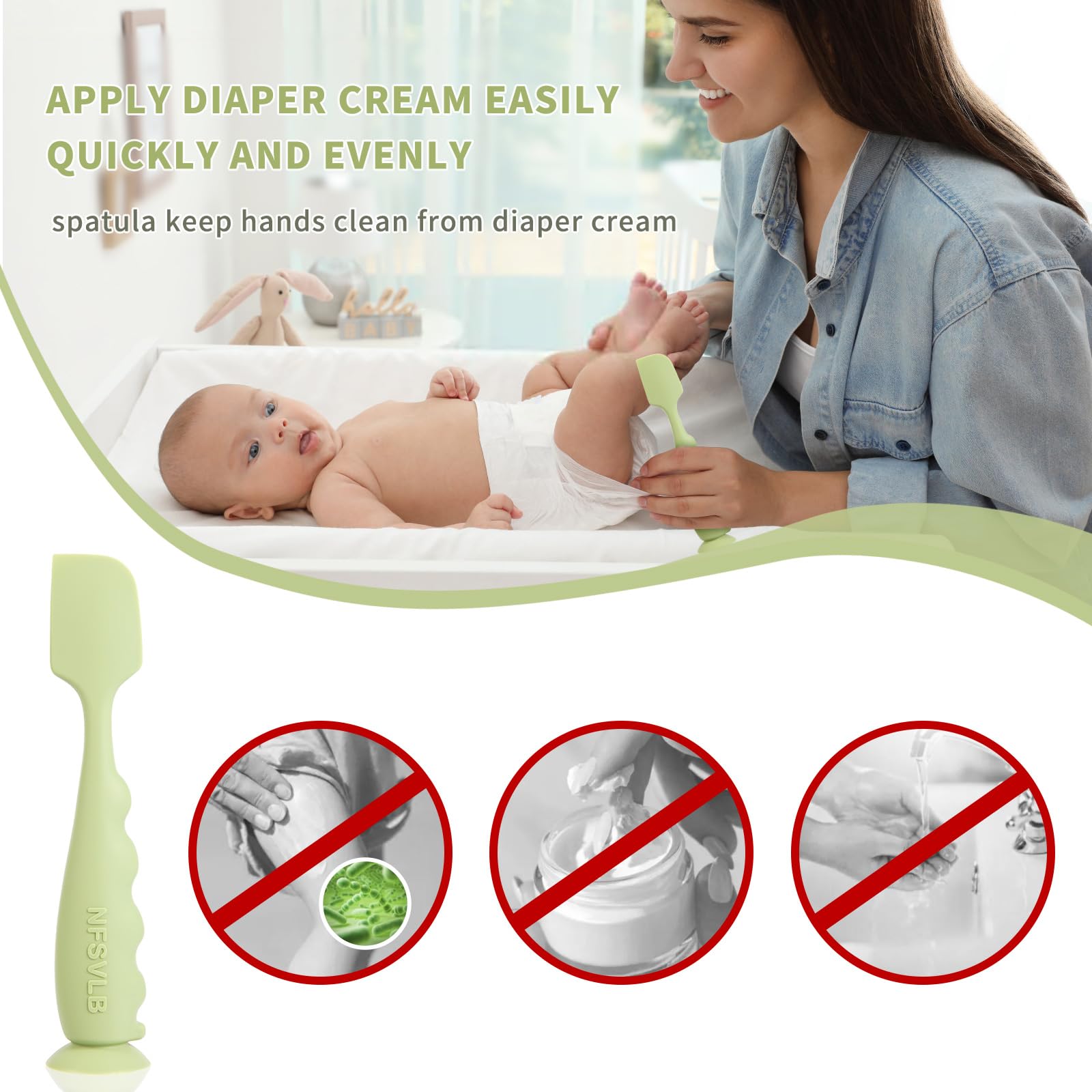 NFSVLB baby-care spatula storage box organizes tools