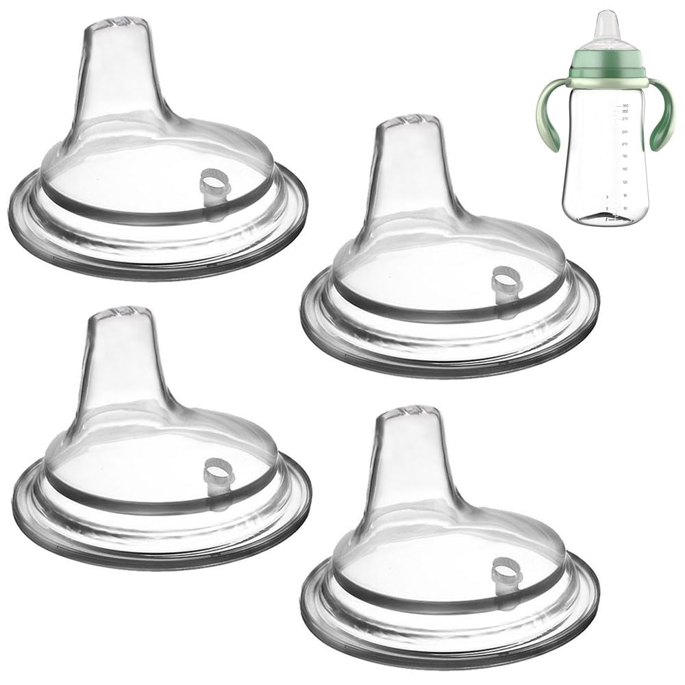 NGUP four-pack silicone spouts for NUK Learner and Activity cups enabling smooth independent sipping