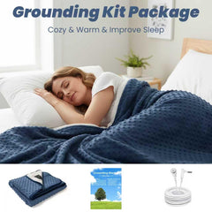 NHIDKU grounding throw earth-cord setup showing easy grounding at home