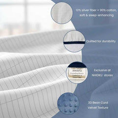 NHIDKU grounding throw fluffy fleece side delivering ultra-soft comfort at night