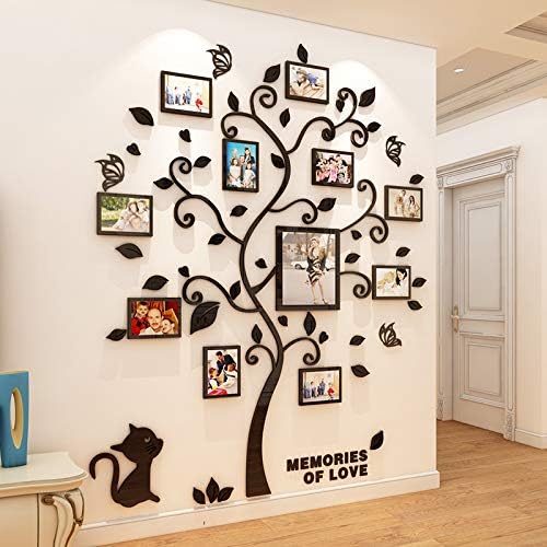 NHOMY happy family tree decal DIY frames closeup showing customizable memories
