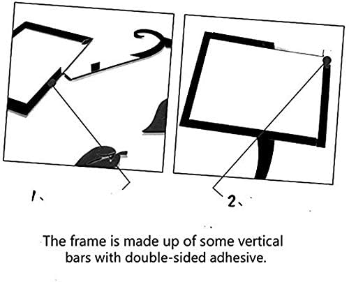 NHOMY wall decor packaging and instructions for setup guidance