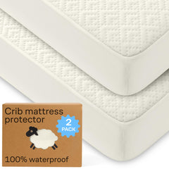 Niagara Sleep Solution crib protector in bamboo fabric feels soft on baby's skin and protects mattress.