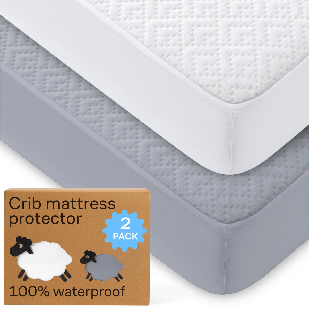 Niagara Sleep Solution crib protector waterproof layer shields crib mattress from spills