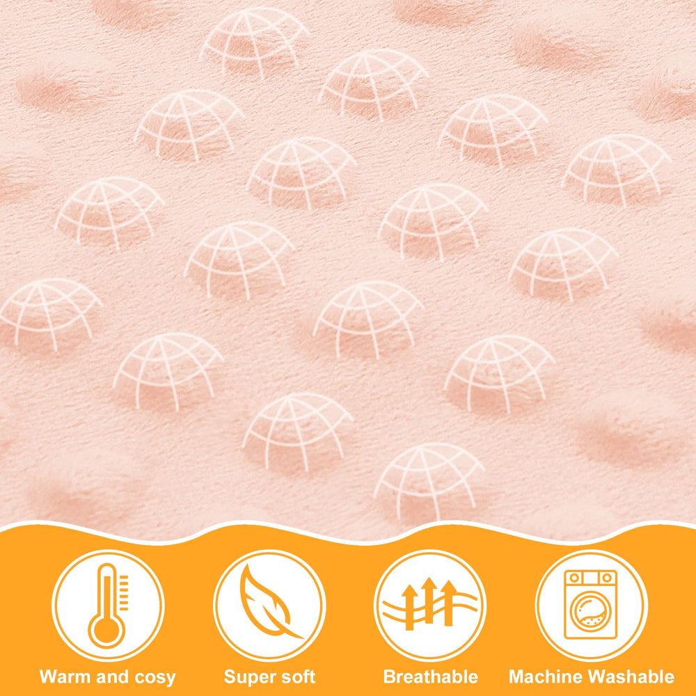 Nialnant floral baby blanket size 30x40 showcases ample wrap for comfort.