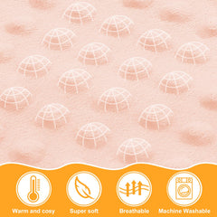 Nialnant floral baby blanket size 30x40 showcases ample wrap for comfort.