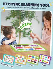 NiBaby numbers-design placemats support early counting at table