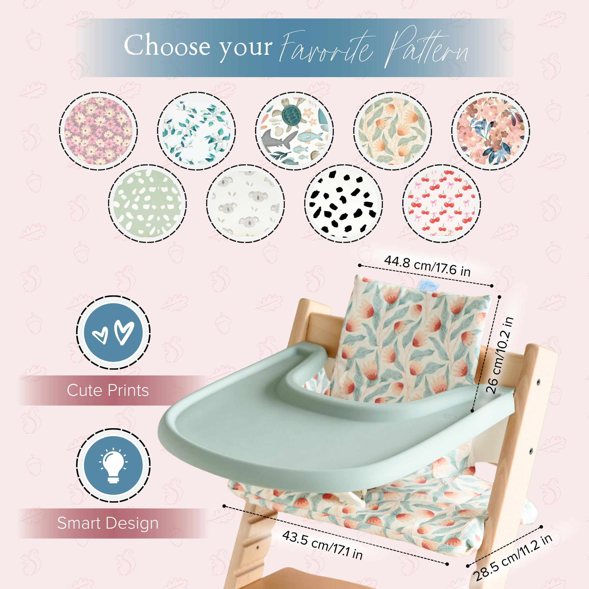 Nibble and Rest durable, low-maintenance fabric for busy mealtime routines
