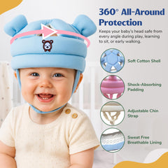 Nibelloo helmet with adjustable strap system for growing toddlers.