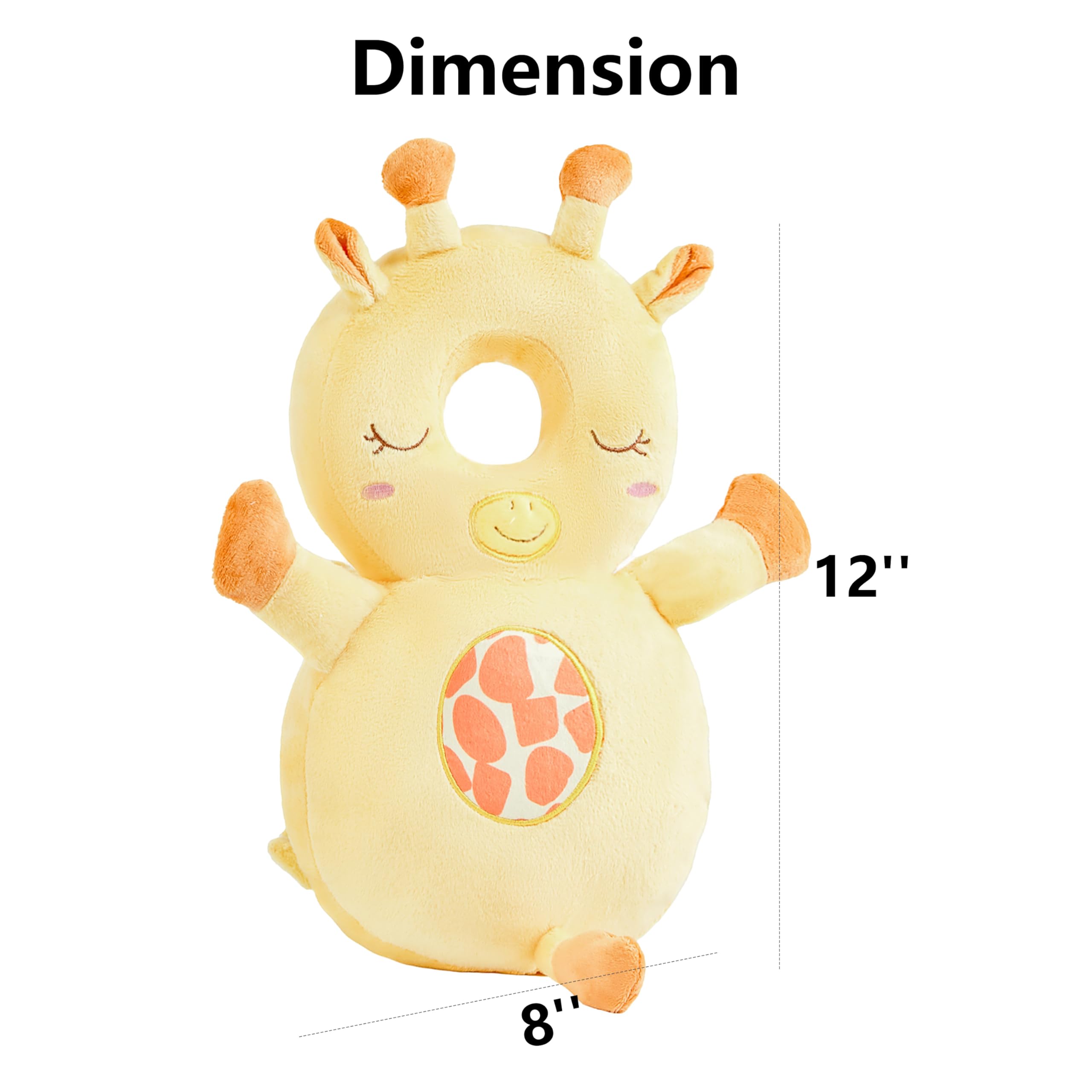 NICE CHOICE Adjustable-straps back protector ensures a snug fit for toddlers
