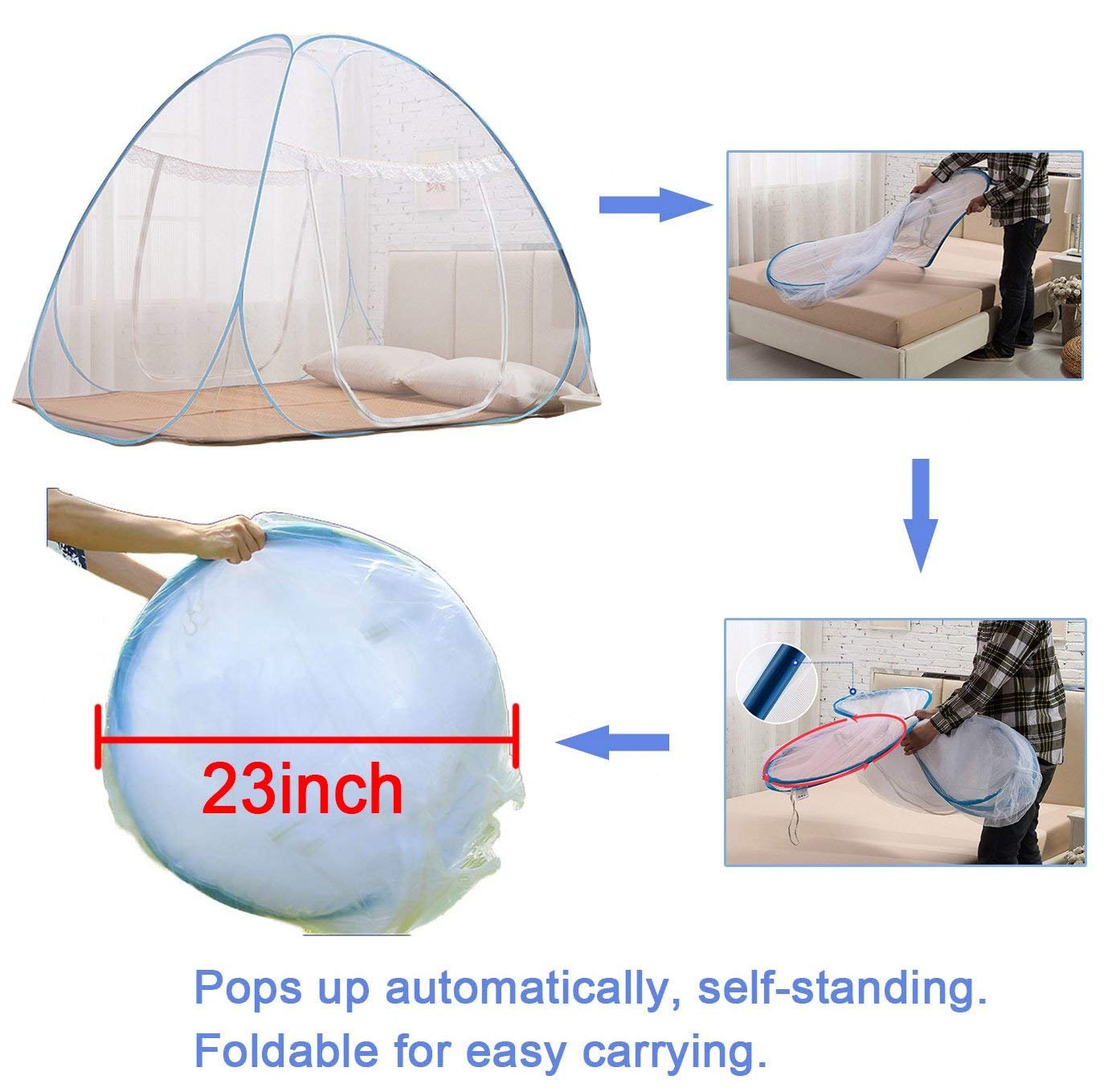 Nice Purchase mosquito net tent slide-in storage bag keeps components organized