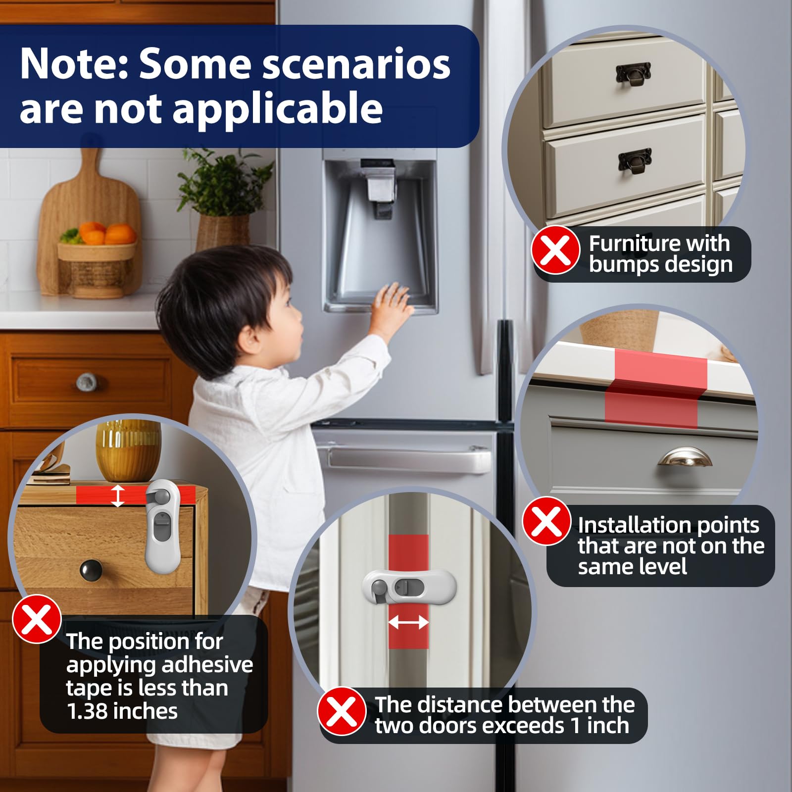 NiceTCU fridge locks on RV or mini fridge demonstrate universal compatibility