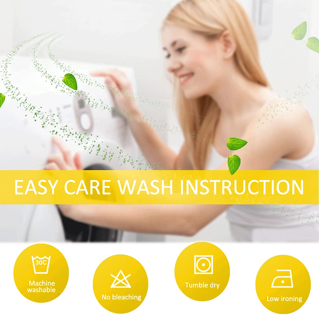 NICETOWN care instructions image indicating dry-clean-only maintenance