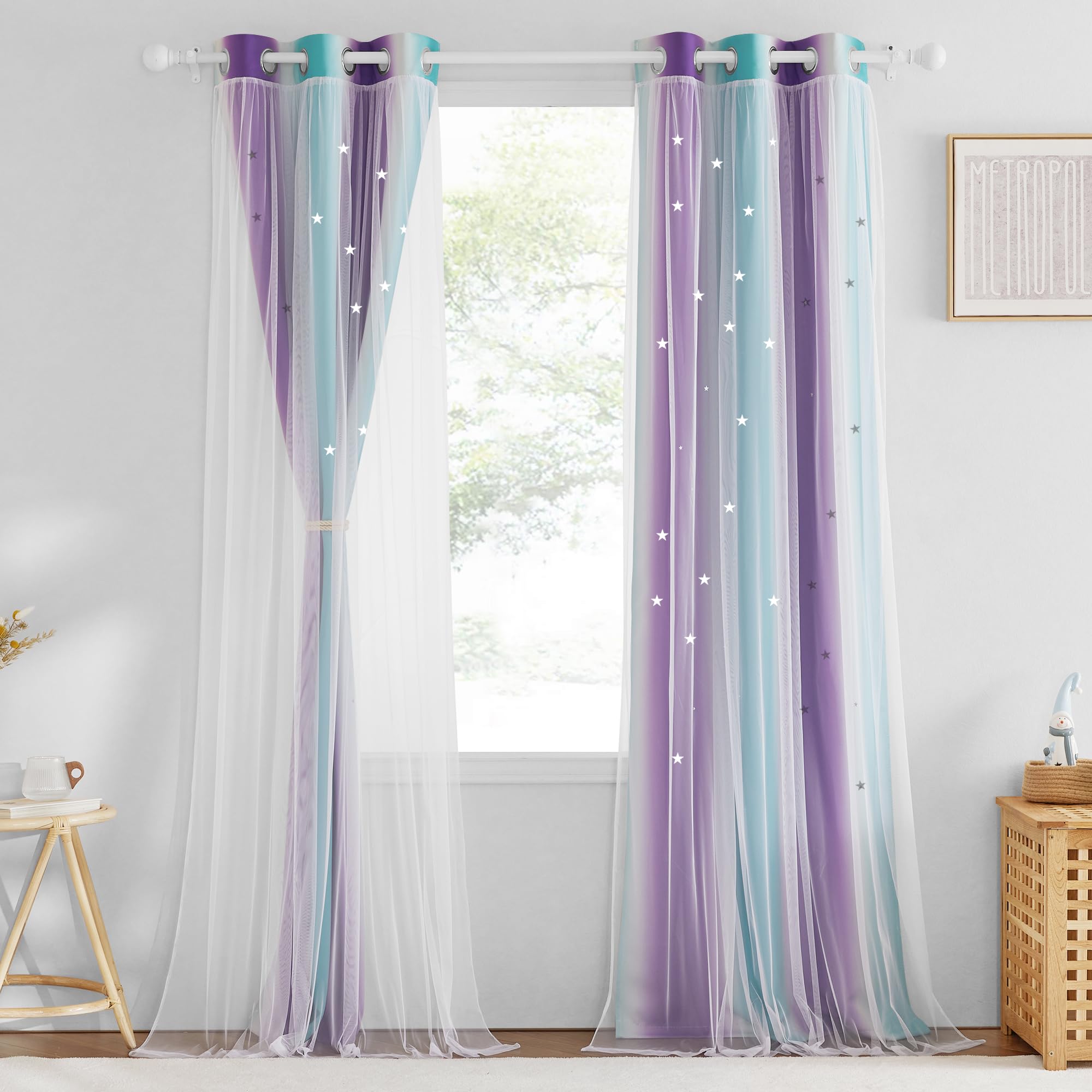 NICETOWN blackout-curtains are machine washable for simple care and quick refresh