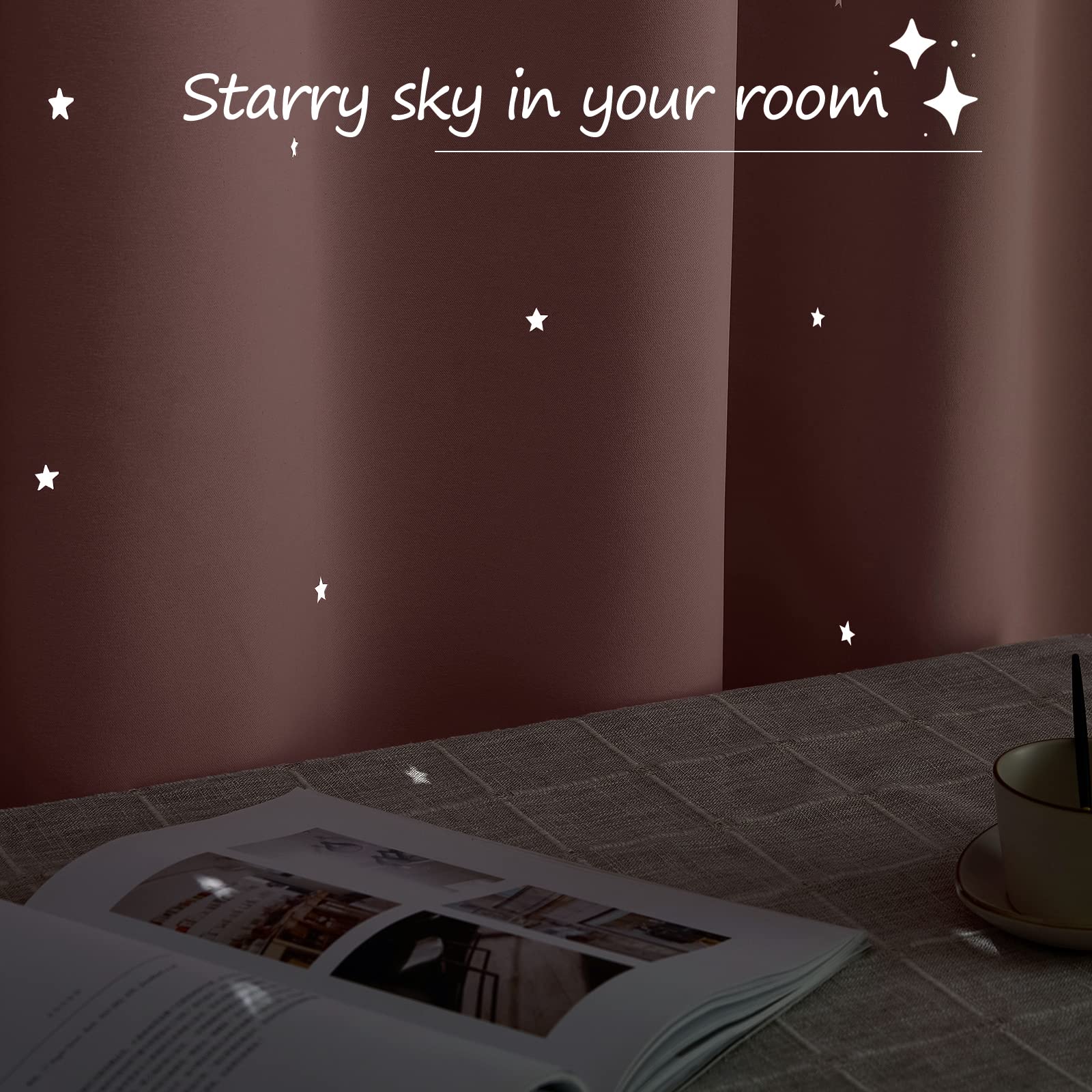 NICETOWN light-filtering curtains provide gentle daylight and nap-time privacy
