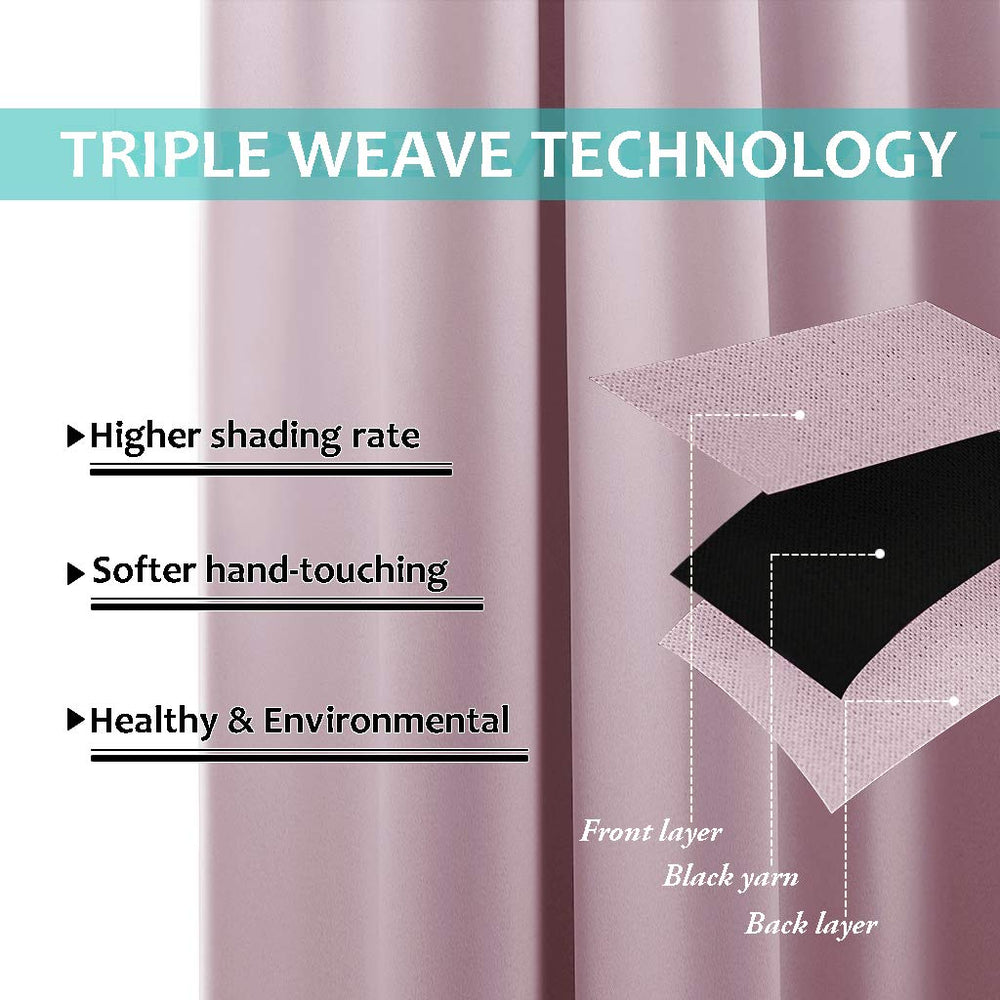 NICETOWN energy-saving insulation curtains reduce heat transfer during summer.