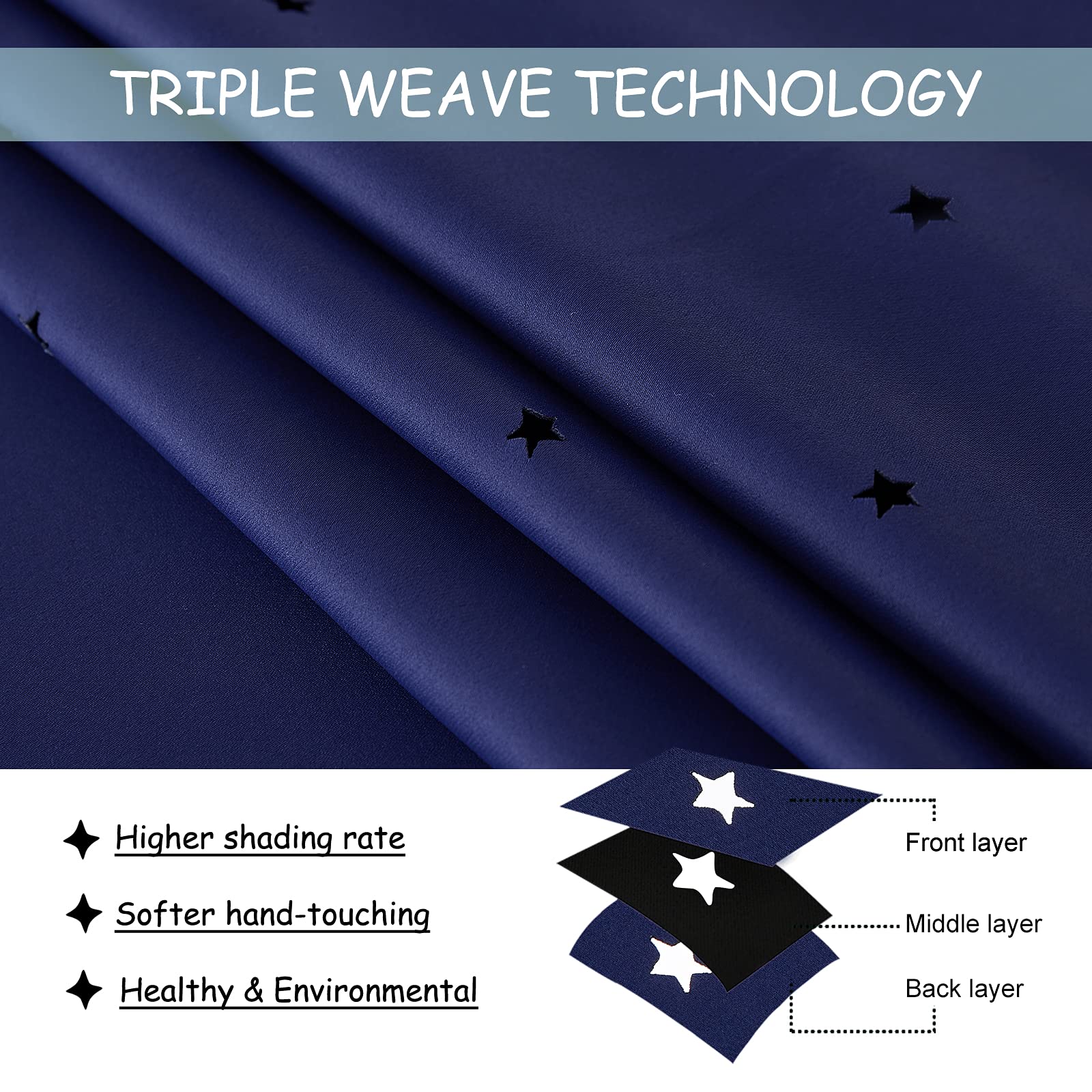 NICETOWN formaldehyde-free soft fabric curtains contribute to safe, allergen-friendly rooms