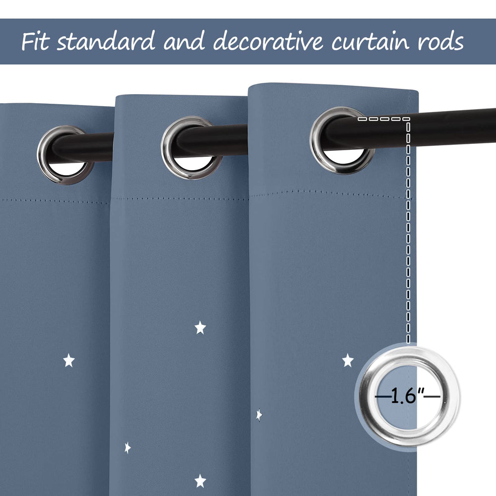 NICETOWN Kids curtains dust-blocking fabric reduces indoor dust and allergy risk.