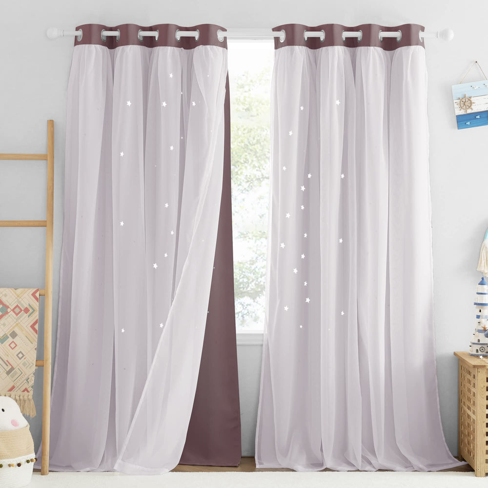 NICETOWN Kids Curtains machine washable cold water for easy care.