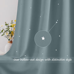 NICETOWN stormy sea curtains create a cozy, private kids' room ambiance.