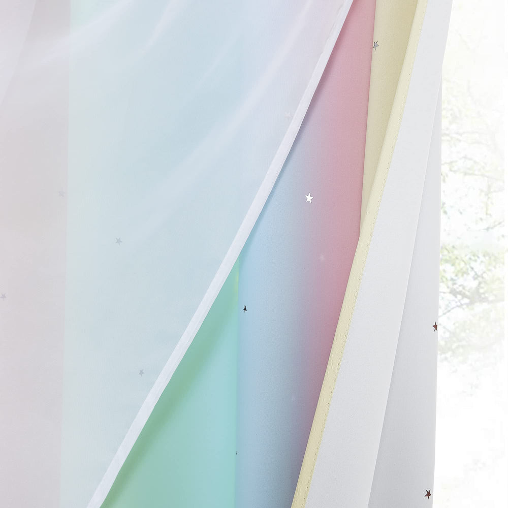 NICETOWN Star Curtains offer light control and privacy with a playful look.
