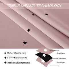NICETOWN curtains with silver grommets for easy installation and smooth sliding