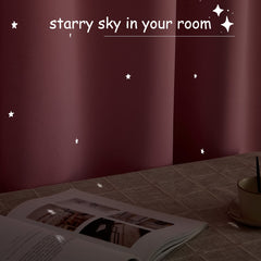 NICETOWN Starry Night thermal insulated drapes help keep rooms warmer and cozier.