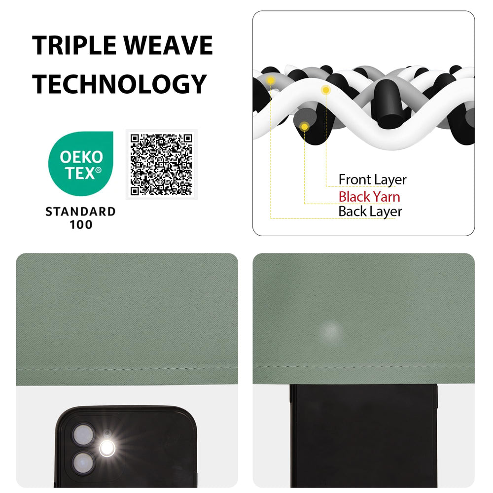 NICETOWN Twinkle Curtain easy care instructions for cold-water wash and low tumble dry.
