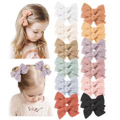 Niceye 24-pack baby girl hair clips in bright colors for easy styling.