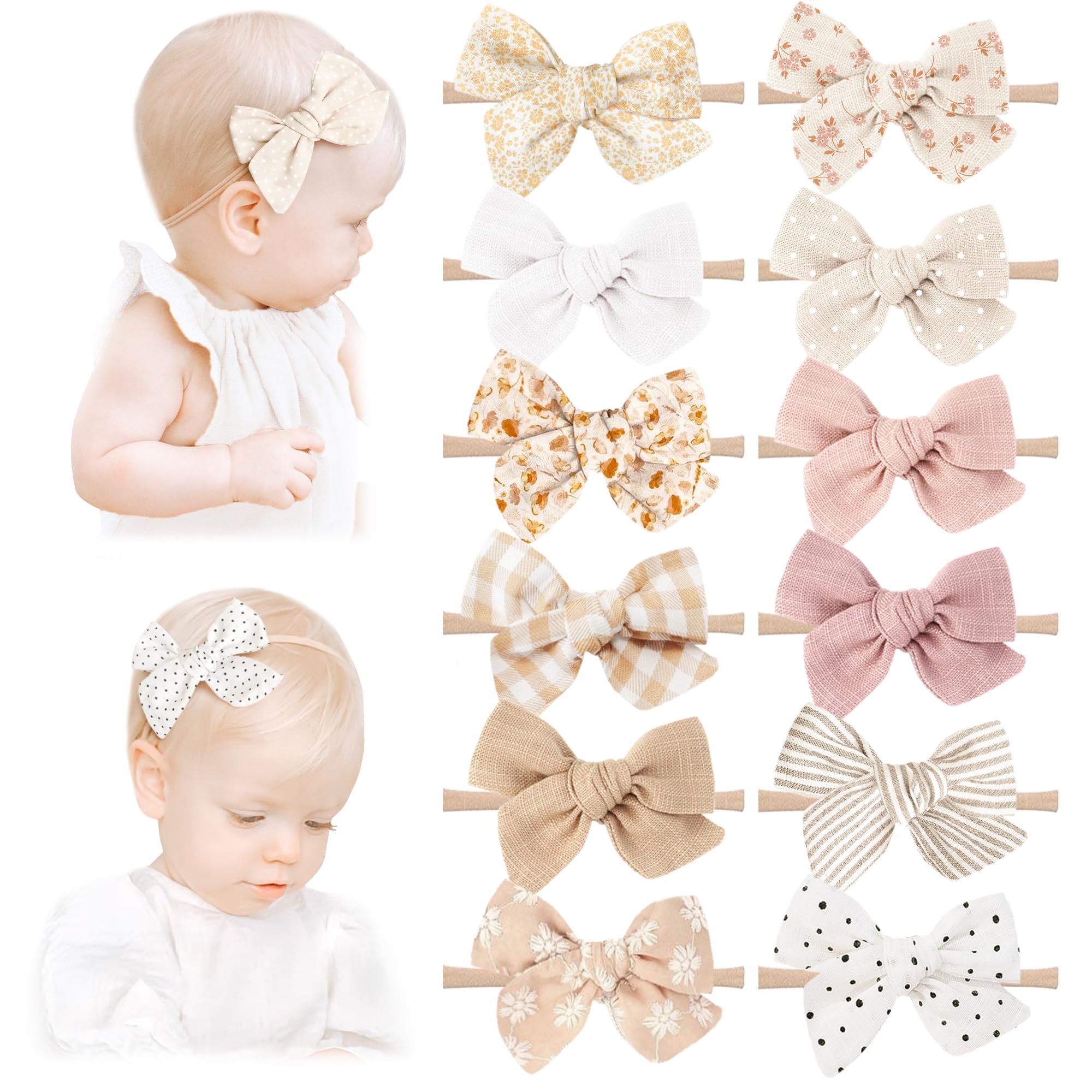 Niceye baby bows embroidery pattern adds charming detail to everyday outfits.