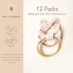 Niceye embroidery bow pattern headbands add charming detail for daily outfits and photo moments.