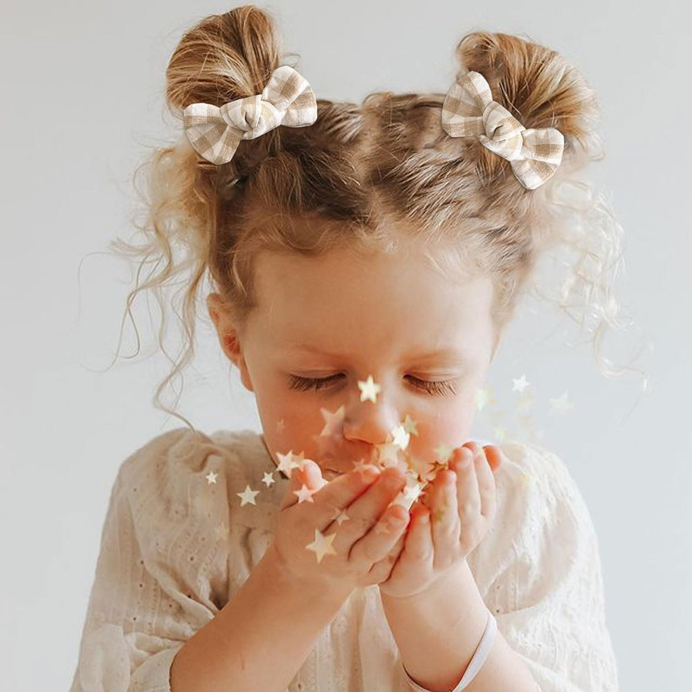 Niceye baby hair clips floral embroidery pairs image emphasizing decorative yet practical accessories.