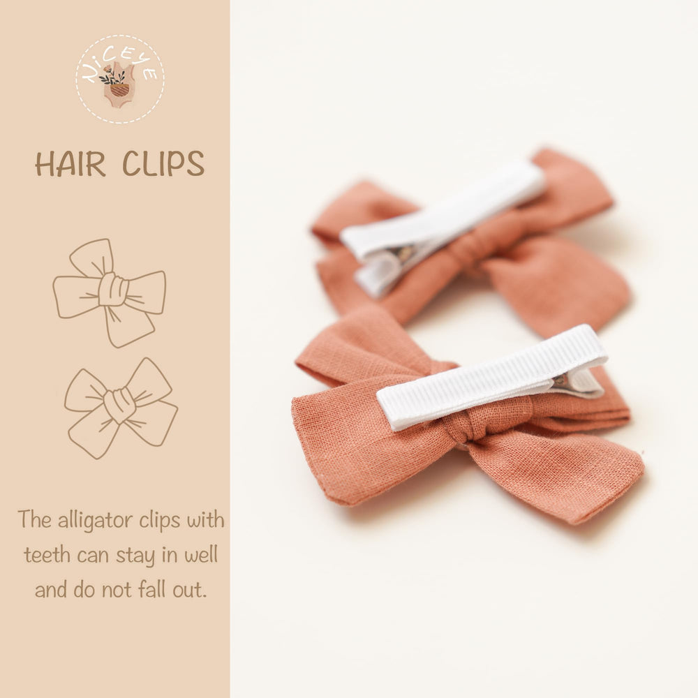 Niceye baby hair clips in solid colors for versatile outfits.