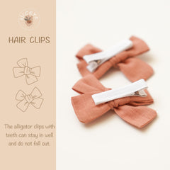 Niceye baby hair clips in solid colors for versatile outfits.