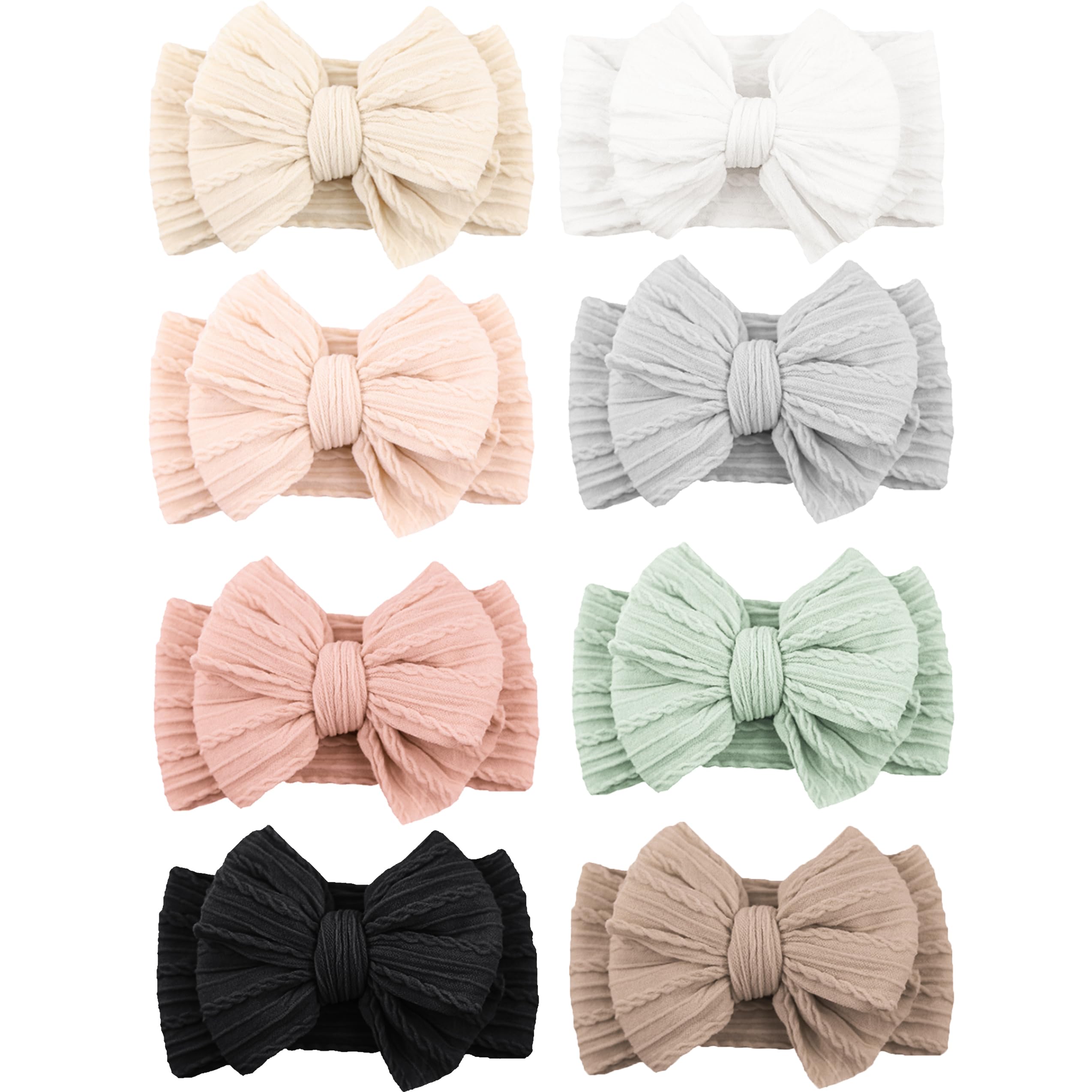 Niceye baby headbands with bows offer soft stretch for newborn comfort during photoshoots.