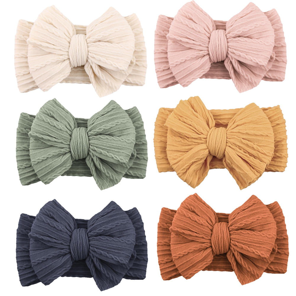 Niceye baby headbands nylon stretch closeup shows soft, breathable fabric for newborn comfort.