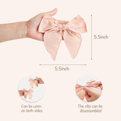 Niceye Fable bows side view highlights compact size for easy wear