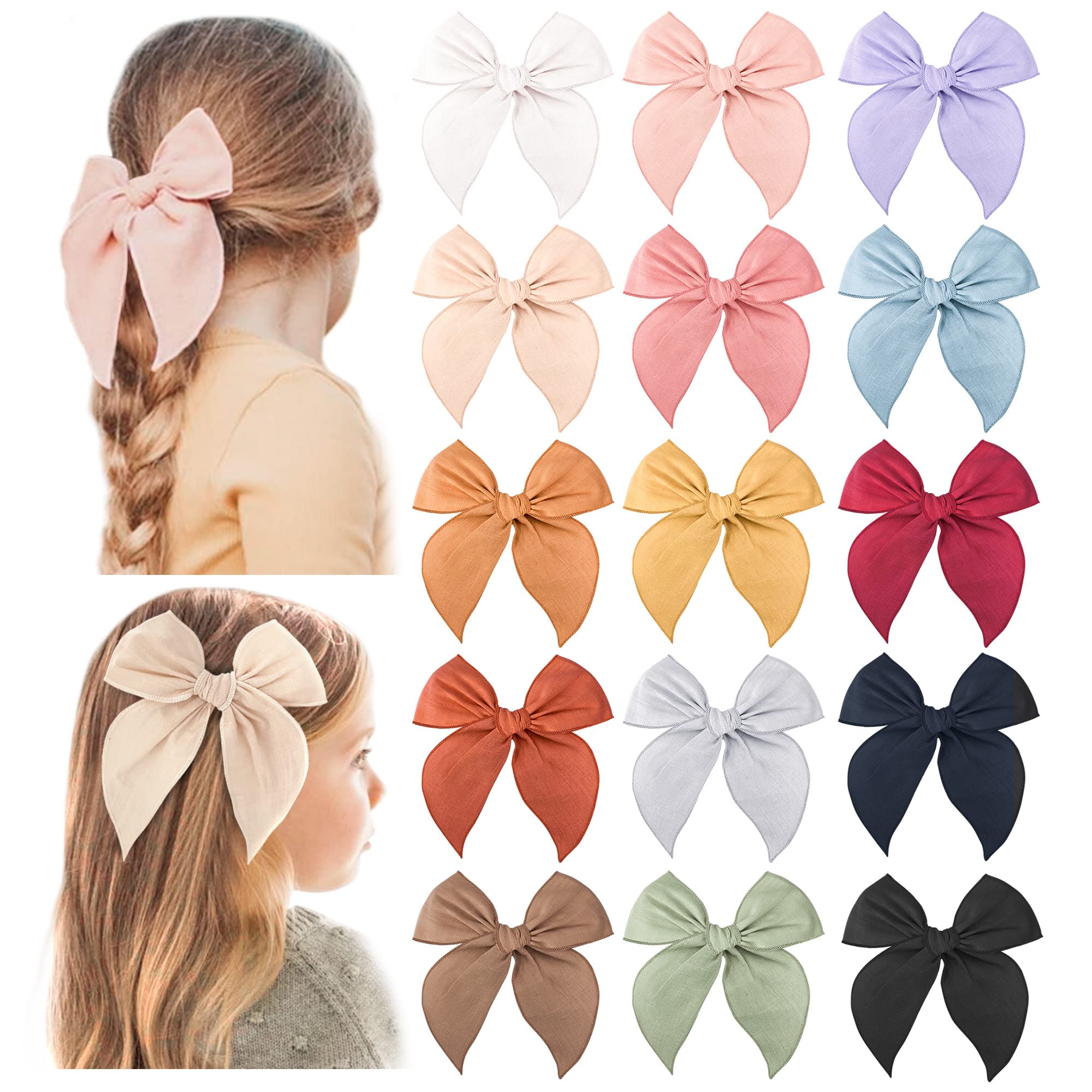 Niceye Fable bows colorful-pack close-up; secure clips for daily wear.