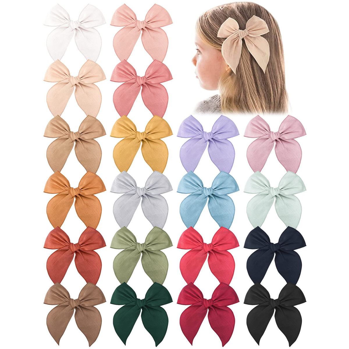 Niceye Fable hair bows colorful pack for everyday outfits and easy styling.
