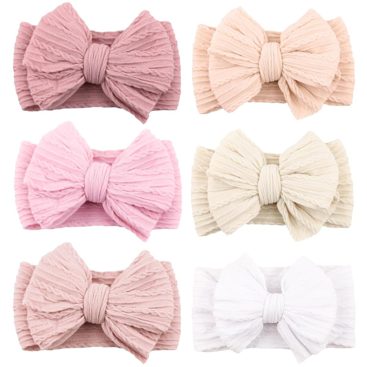 Niceye headbands white bow provide soft comfort for newborns during photoshoots