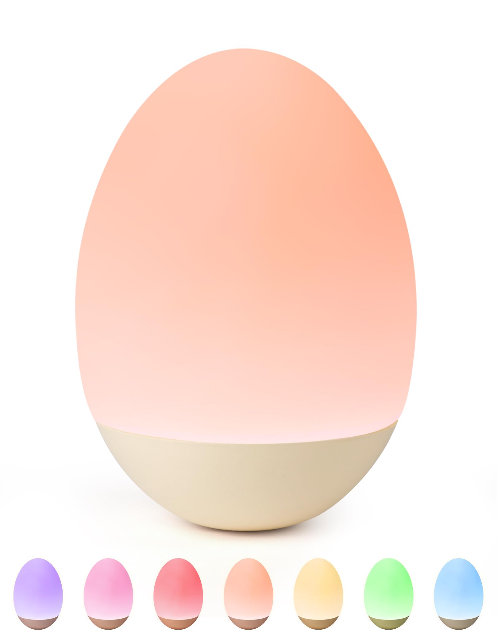 NICKLUC Egg Night Light in nursery, gentle glow for bedtime routine.
